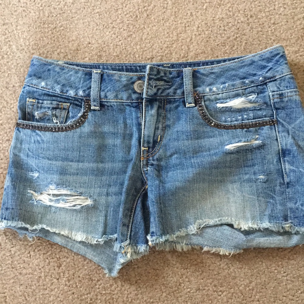 American Eagle jean shorts size 0
